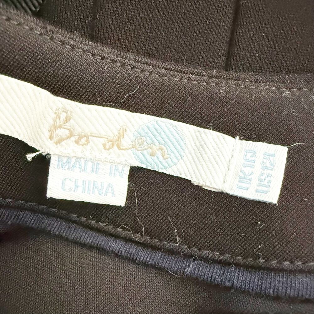 BODEN | Aurelia Ottoman Dress Midi Exposed Zipper Fitted 3/4 Sleeve | Size 12 - Picture 7 of 10